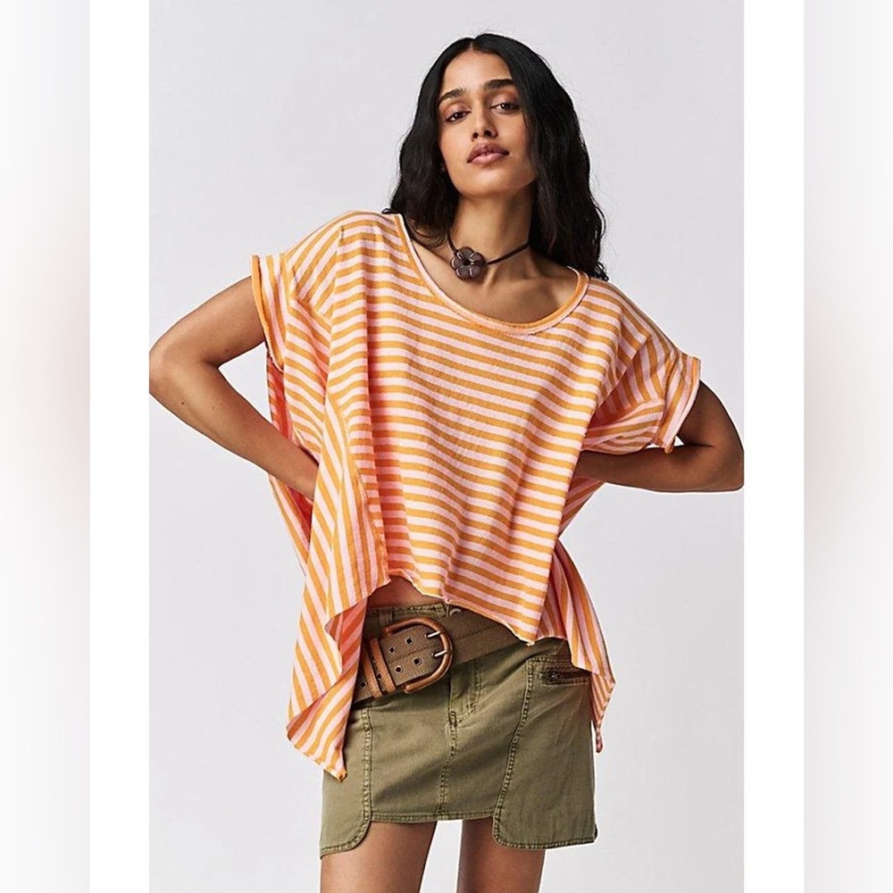 Free People We The Free Striped Angel Tee